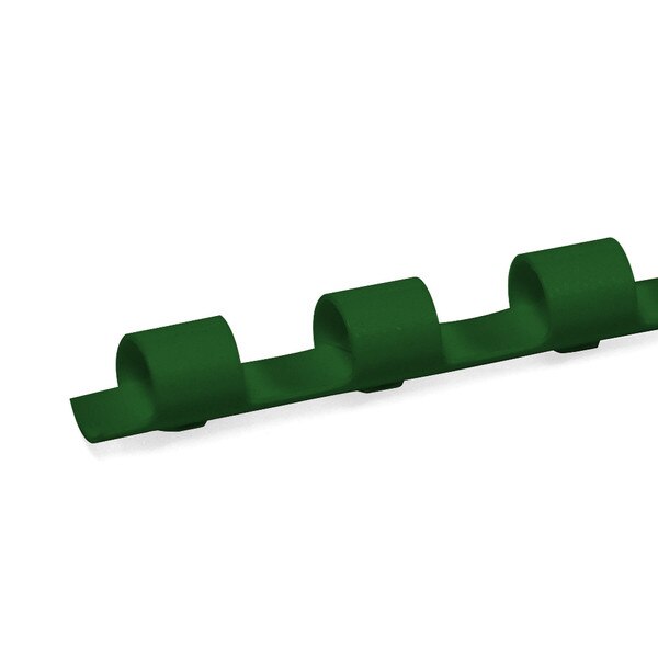 dark green 8mm 19 ring comb spine